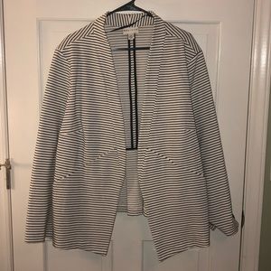 Ava & Viv Cotton Blazer - Stripes - 3X